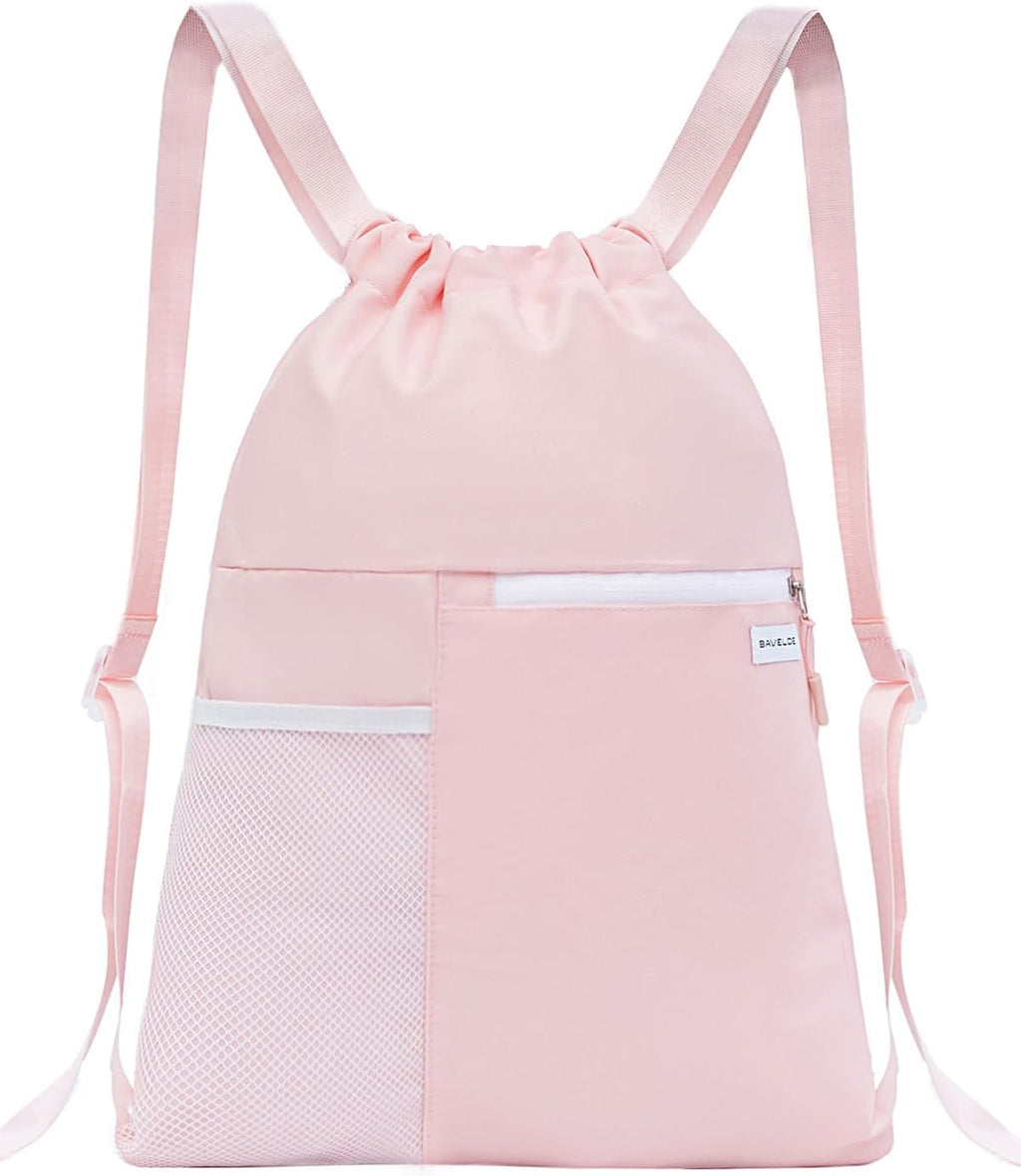 Turtle Tribe Waterproof Drawstring Backpack – Coastal Beach & Gym Bag