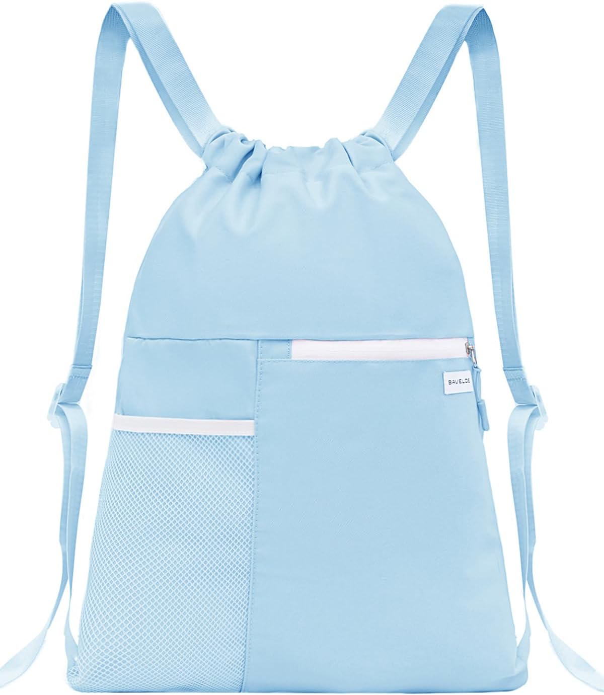 Turtle Tribe Waterproof Drawstring Backpack – Coastal Beach & Gym Bag